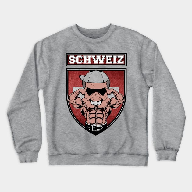 schweiz muscle swiss power Crewneck Sweatshirt by Jakavonis